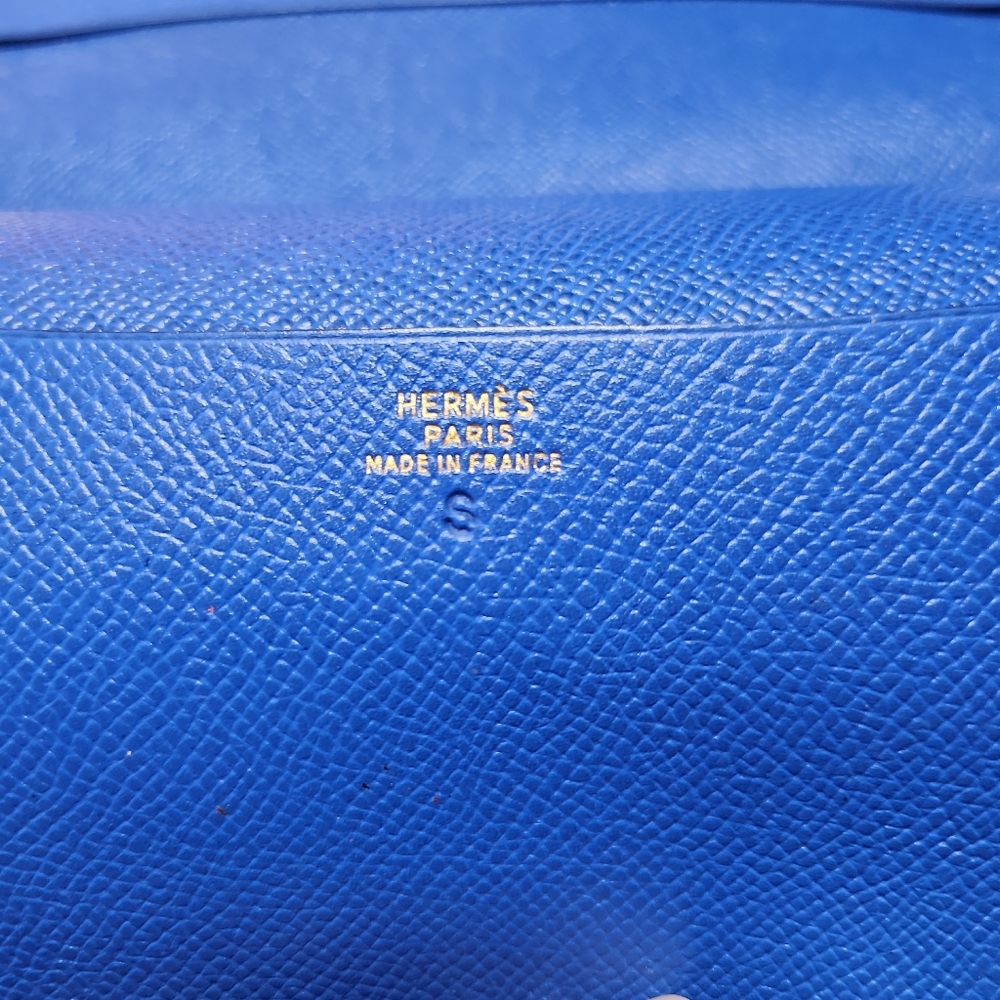 HERMES Agenda(BiG) PM Day Planner Notebook Cover Leather Blue - Picture 4 of 16